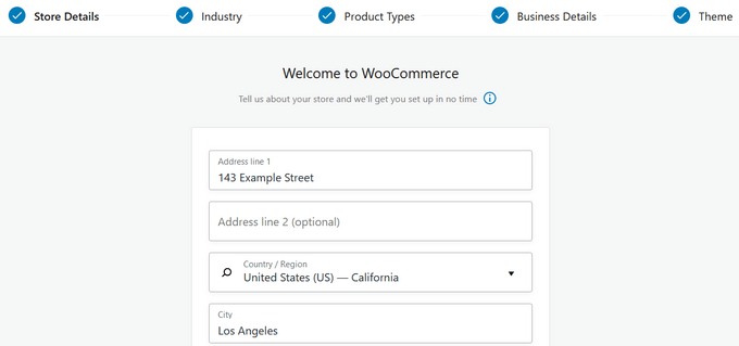 WooCommerce setup wizard-axiabits