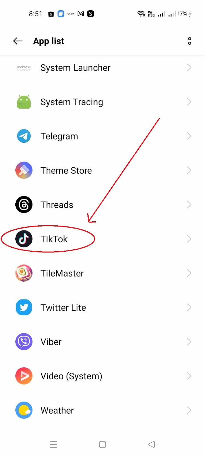 Why am I unable to follow someone on TikTok - Find Tiktok in the App List