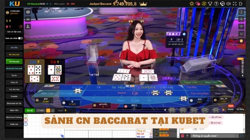 2. Sảnh CN Baccarat