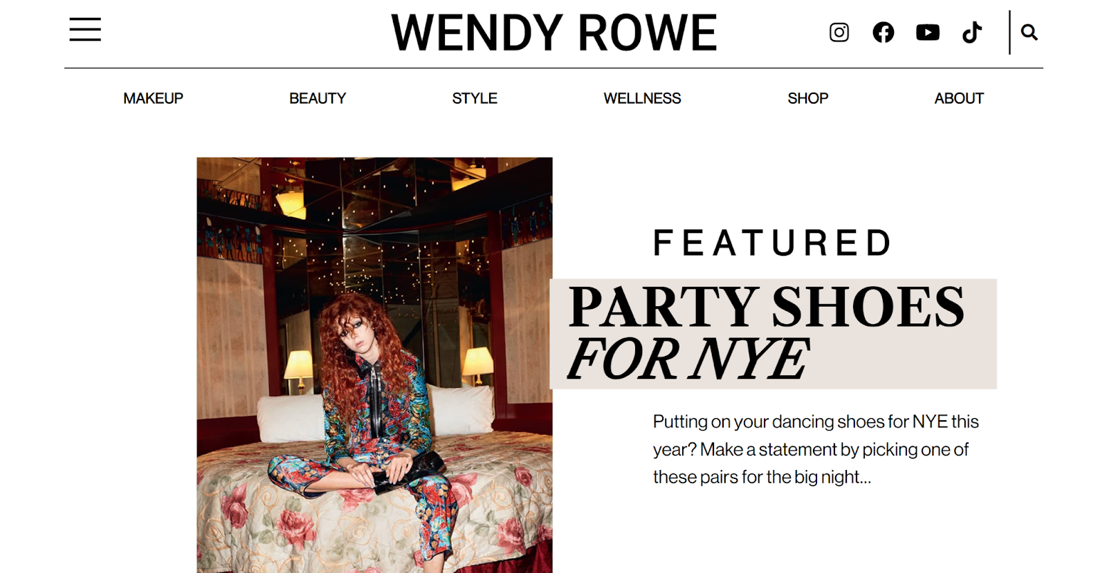 Wendy Rowe's blog covers latest beauty trends along with fashion secrets. 