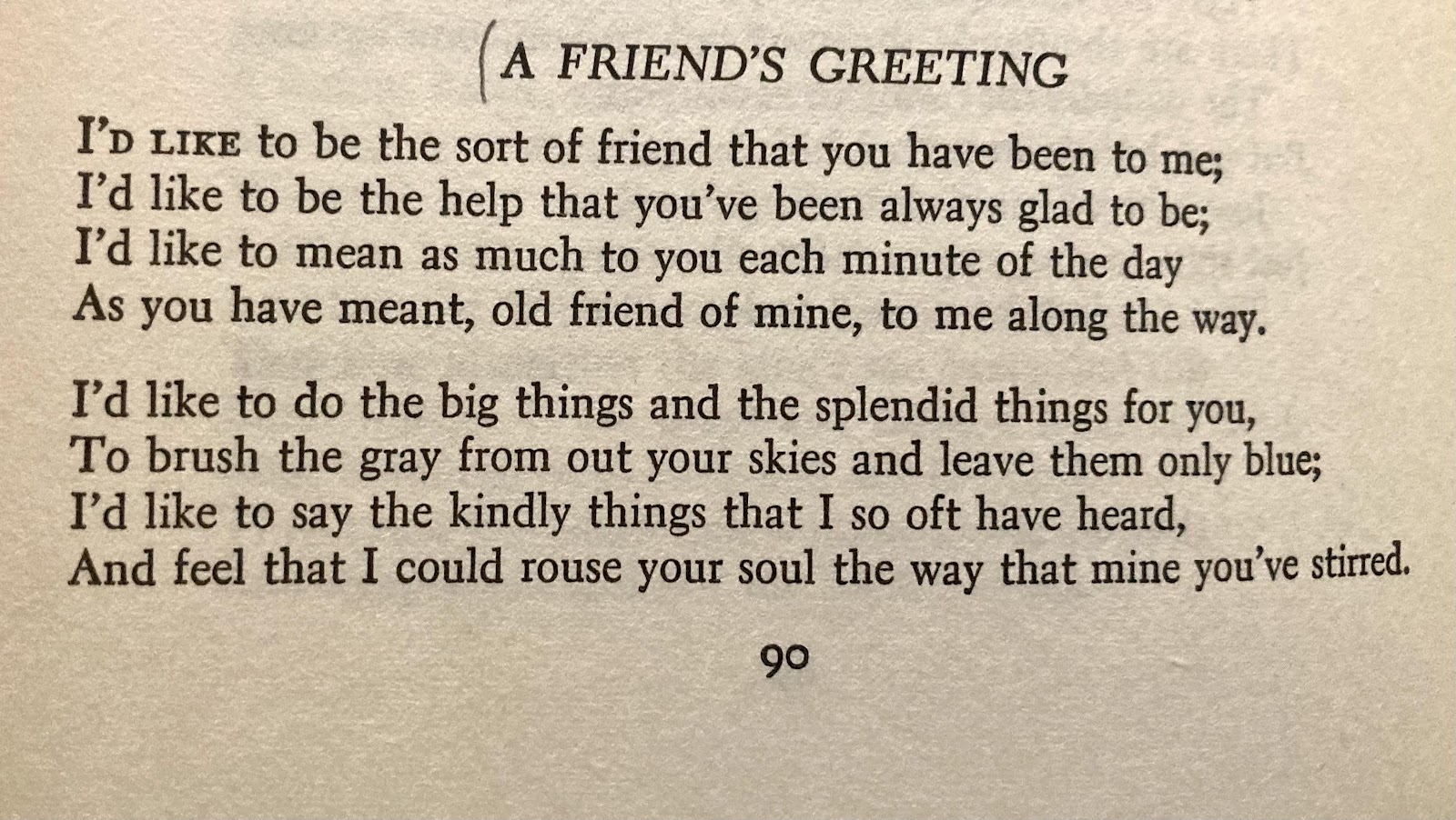 Poems About The Power Of Friendship