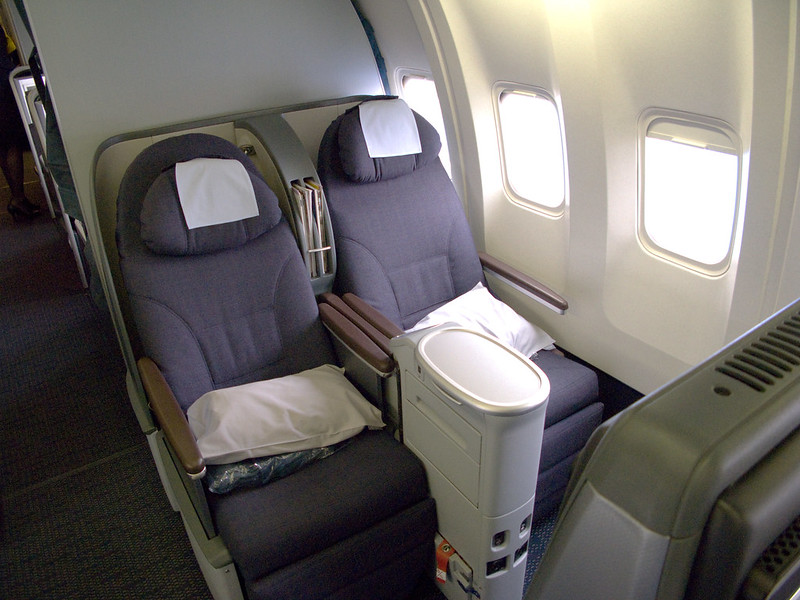 United business class sleeper seats (B767)