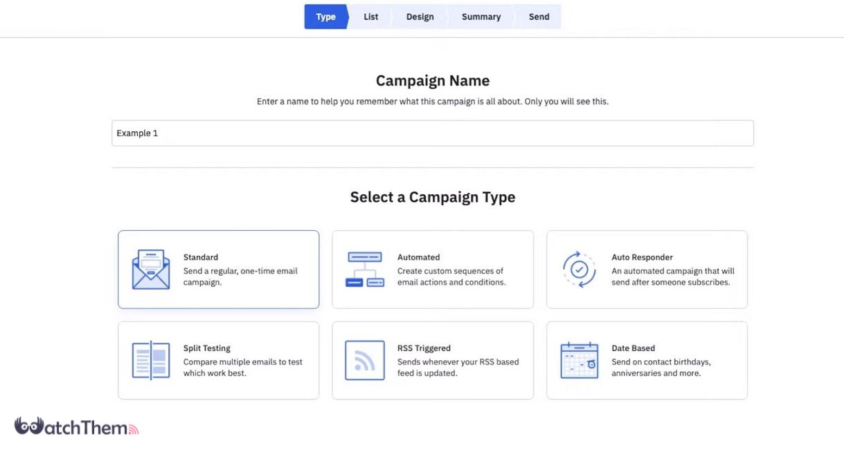 screenshot of ActiveCampaign email marketing platform dashboard