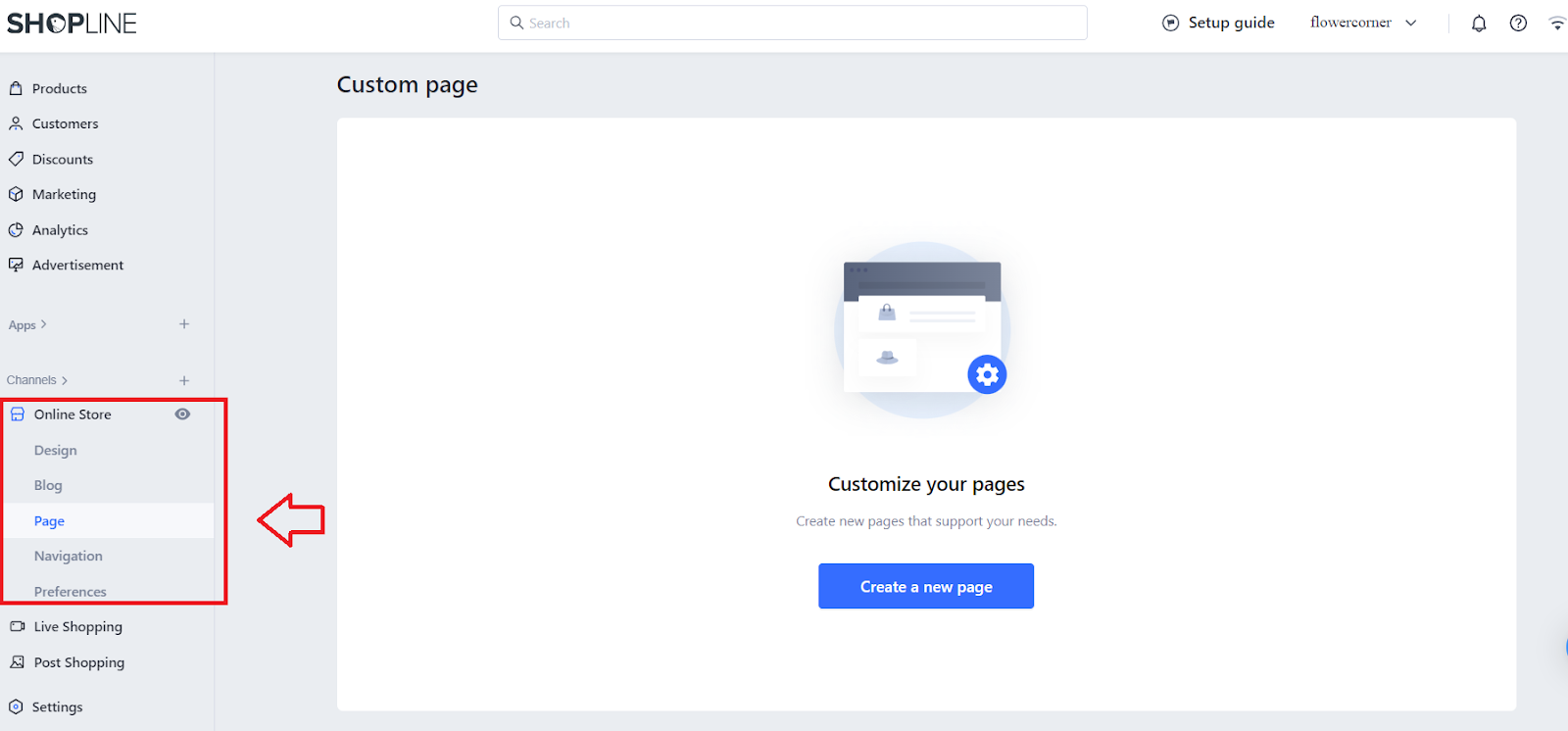 create pages