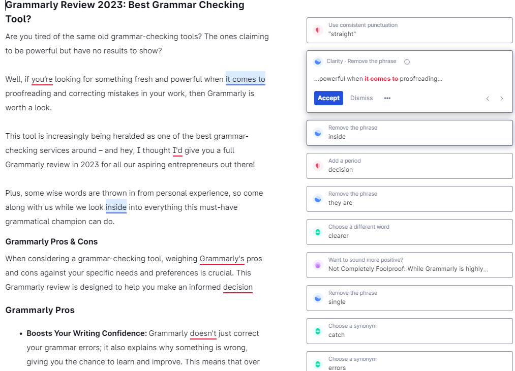 Spelling and Grammar Mistakes Checker for Grammarly