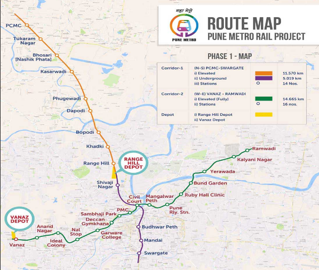 Pune Metro Map