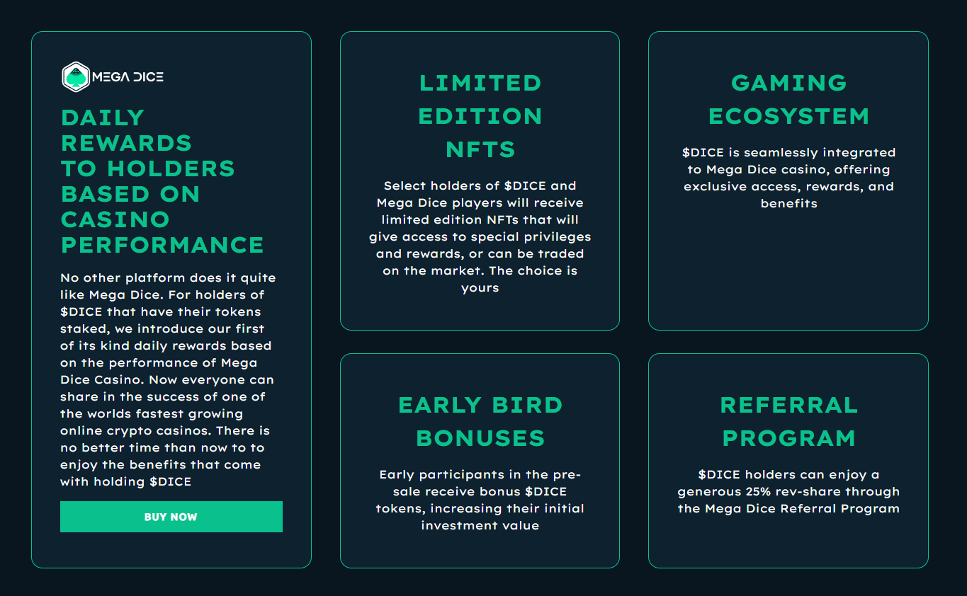 New Cryptocurrency Mega Dice (DICE) Nears $1 Million Milestone In ICO