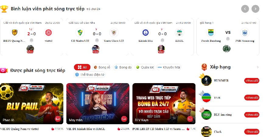 Cakhia TV - Trang bóng đá trực tuyến chất lượng hàng đầu