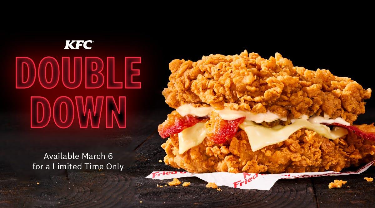 KFC Double Down sandwich returns March 2023: Date, calorie details