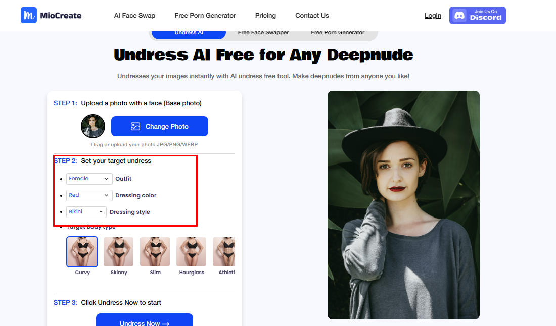 Steps of Using MioCreate for Creating Undress Celebrity Photo