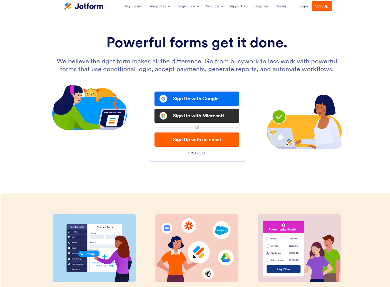 Customer feedback tools, Jotform