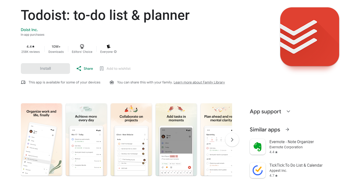 Todoist Mobile App