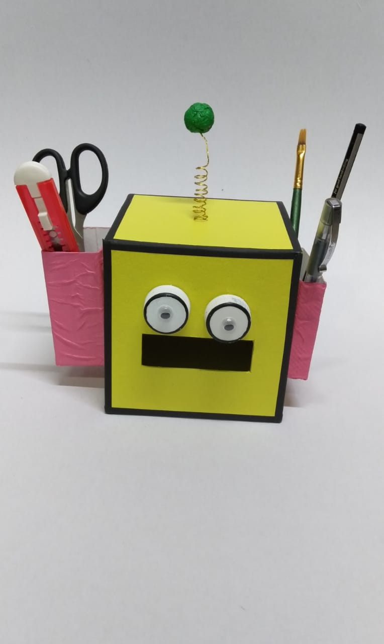 Make a Pencil Holder Paper Craft Activity for Kids