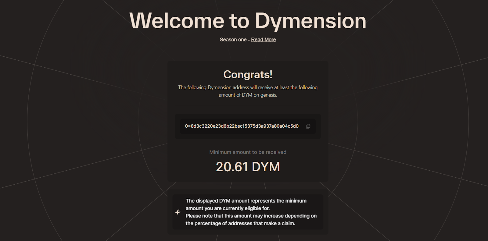 airdrop dymension