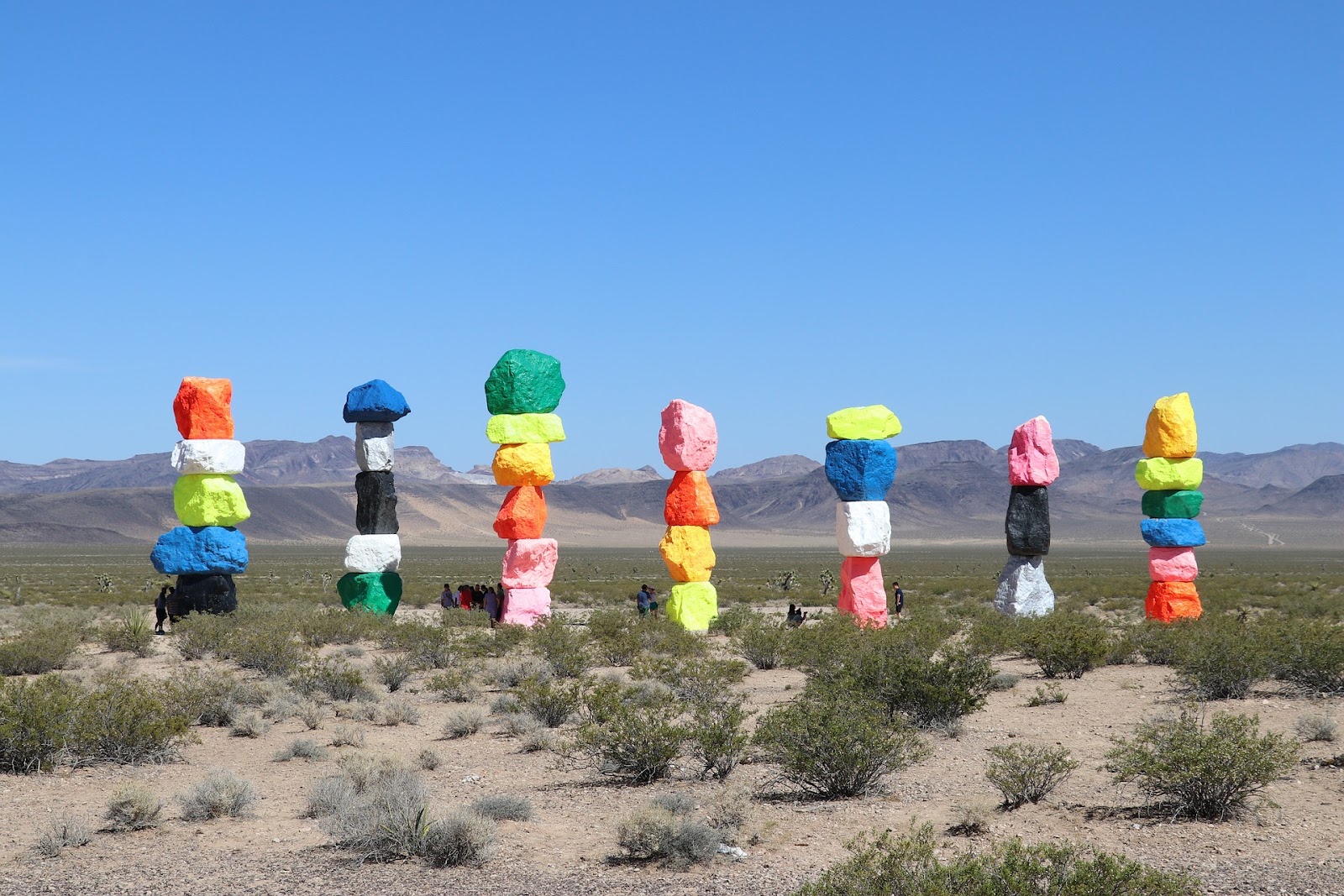 An Image of the Seven Magic Mountains. This image is meant to accompany the name The Seven Habits book. Think of these as Seven Pillars.