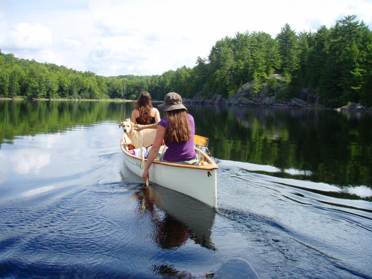 Canoeing at Kawartha Highlands Provincial Park. The Kawarthas are a great place to enjoy a cottage rental