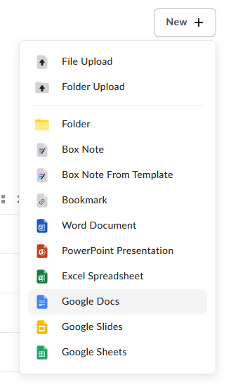 Google Docs integrations - Integrating Google Docs in Box