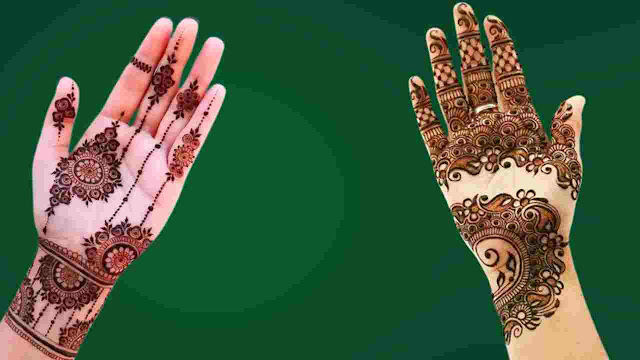 TYOHAR PE LAGANE KE LIYE MEHNDI DESIGN