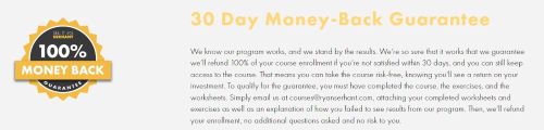 A Sell it Like Serhant course review reveals that there’s a 30 day money-back guarantee with each course purchase. 