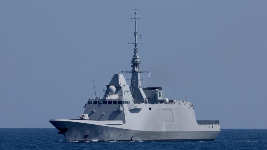Chiến hạm Languedoc của Pháp hôm 11/12/2023 đã bắn hạ một drone của Houthi Yemen nhắm vào tàu dầu của Na Uy. Ảnh chụp ngày 27/03/2023. 