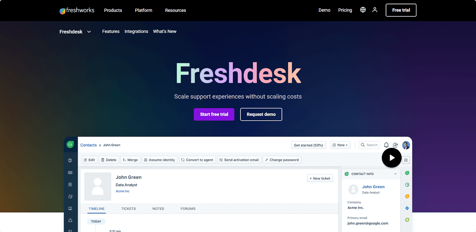 Freshdesk: ecommerce helpdesk software for business