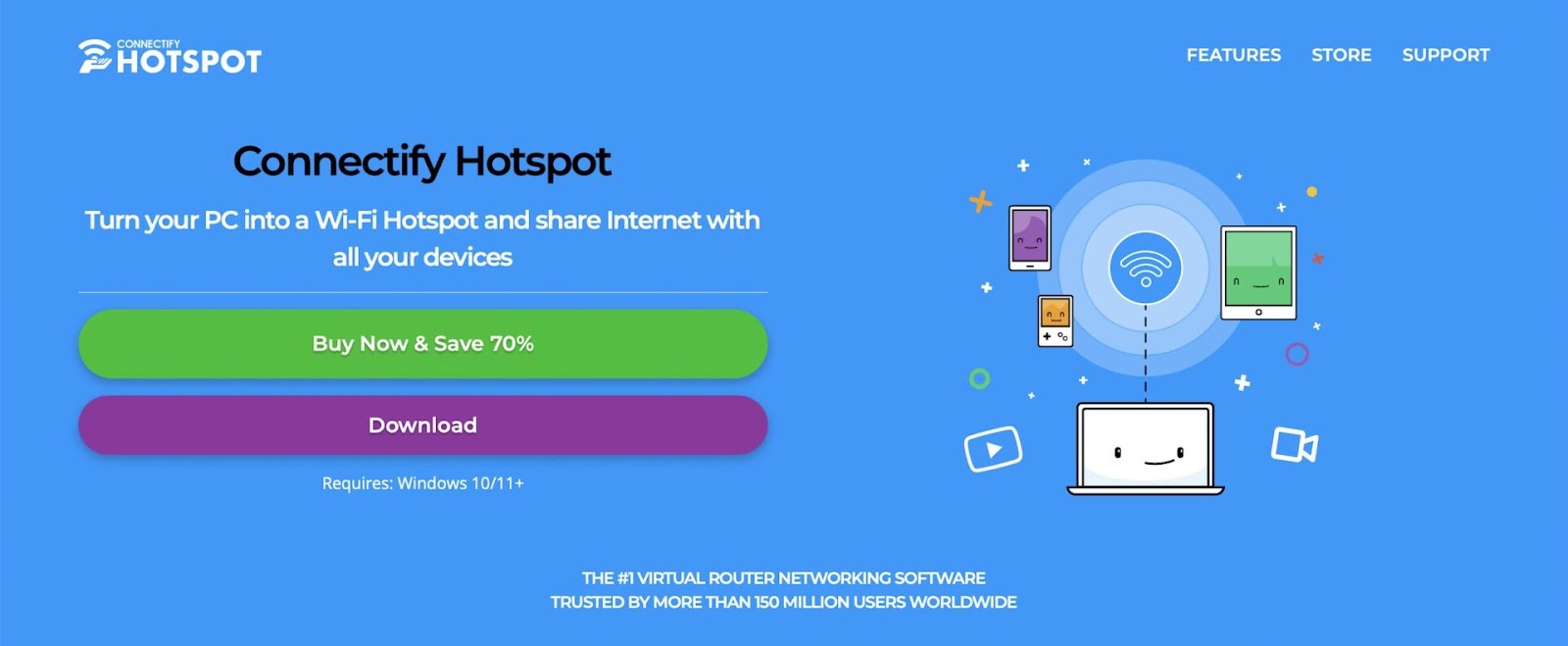 Connectify Hotspot point d'accès Wi-Fi