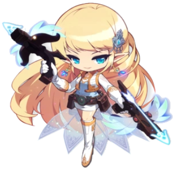 Promotional artwork of Mercedes from MapleStory.