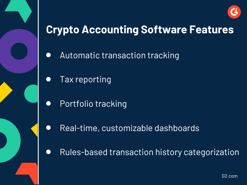 Crypto accounting software features