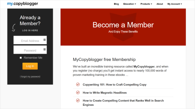 Blog Membership Example
