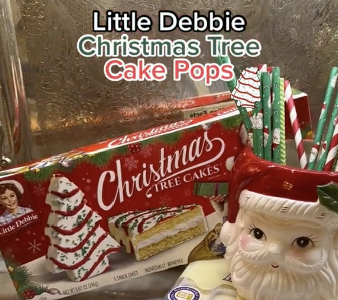 Easy Little Debbie Christmas tree cake pop recipe