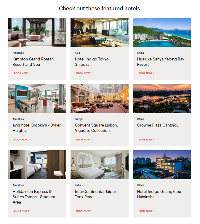 Featured New IHG Hotels