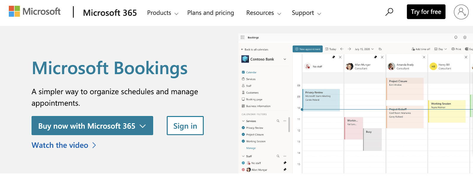 MS Bookings overview
