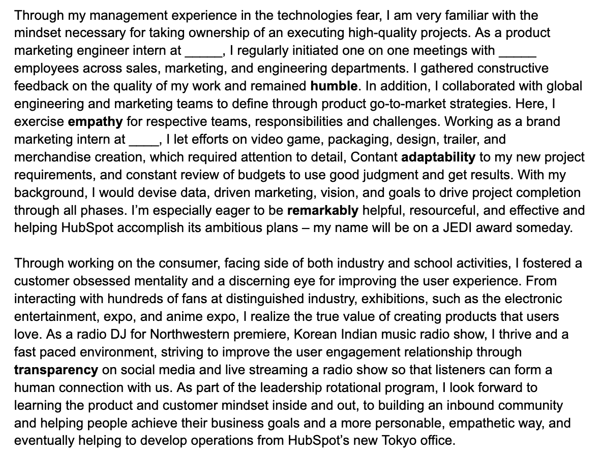 cover letter of website manager