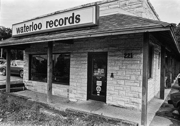 Waterloo’s original location on South Lamar. Photo courtesy the Dolph Briscoe Center for American History.