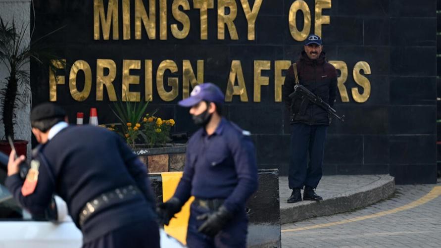 Islamabad, le ministère pakistanais des Affaires étrangères. Le Pakistan déclare ce jeudi 18 janvier avoir mené des frappes sur la province frontalière avec l'Iran du Sistan-Balouchistan.