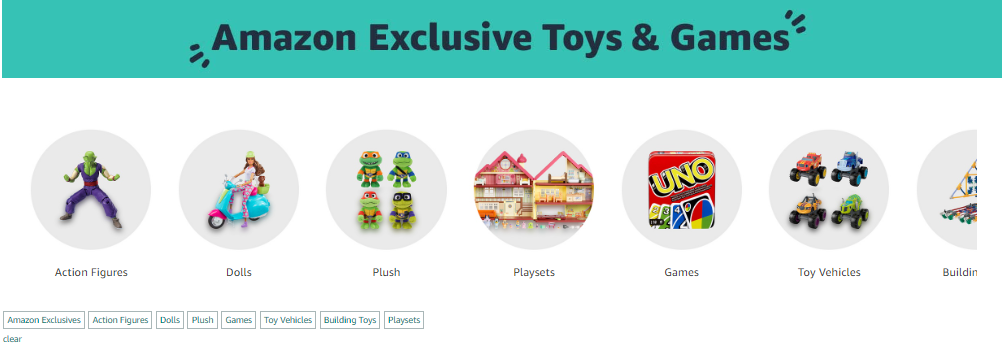 Most sold products on Amazon toys and games category