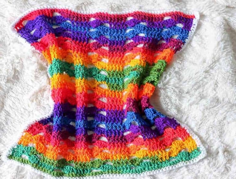Crochet rainbow blanket patterns