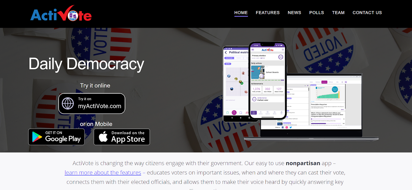 Activote Political App