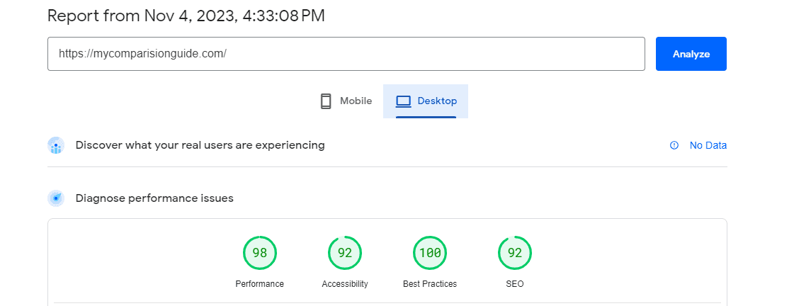 Hostinger Desktop speed