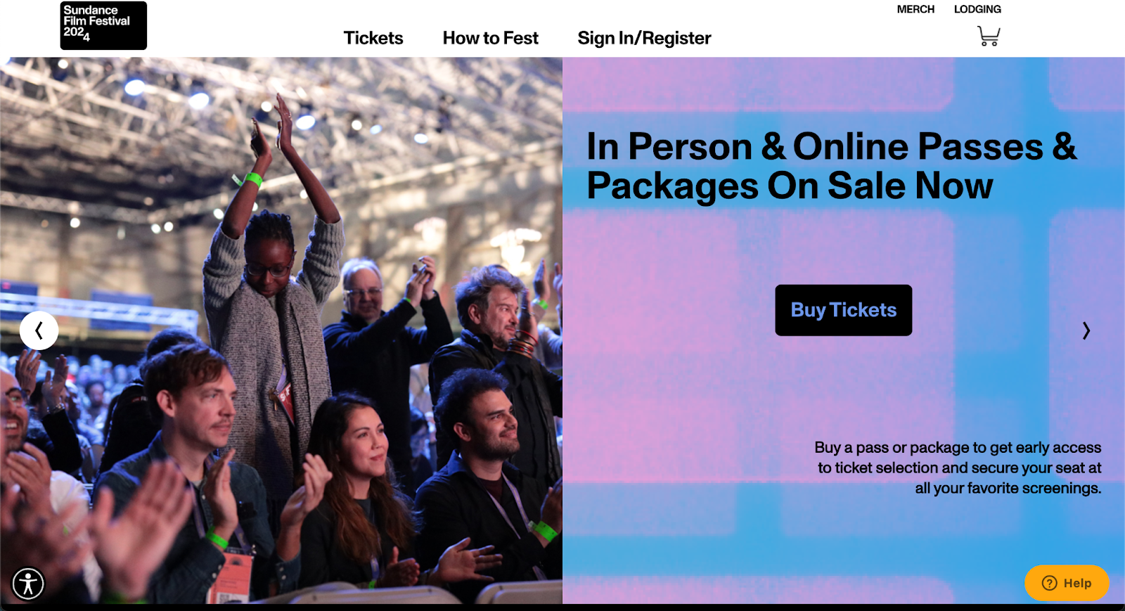 event website examples, sundance