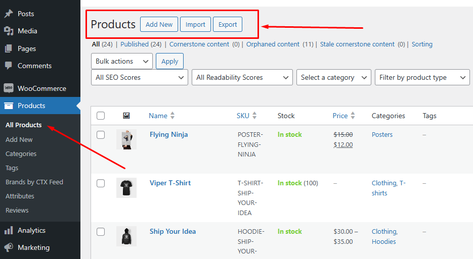 Export WooCommerce Products with Images