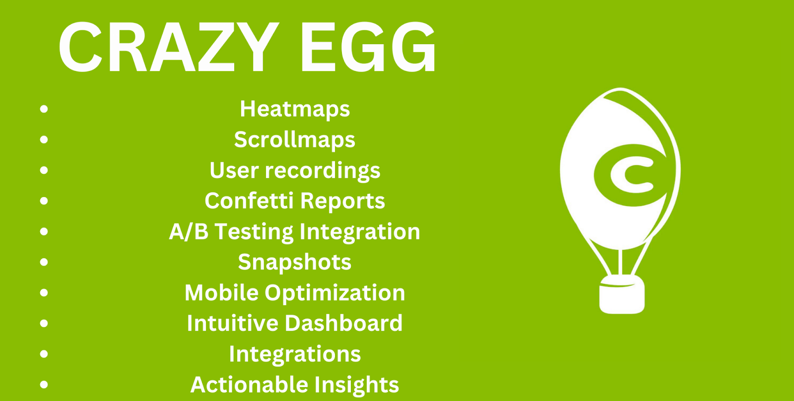 Crazy egg A/B testing