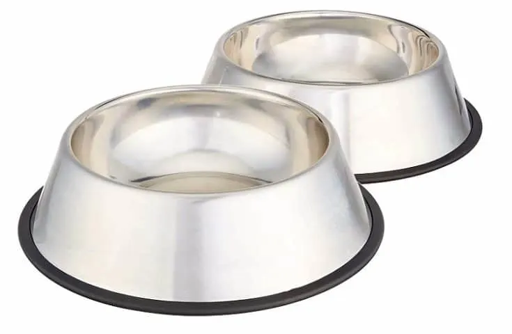 Amazon Basics Stainless Steel Pet Dog Water And Food Bowl