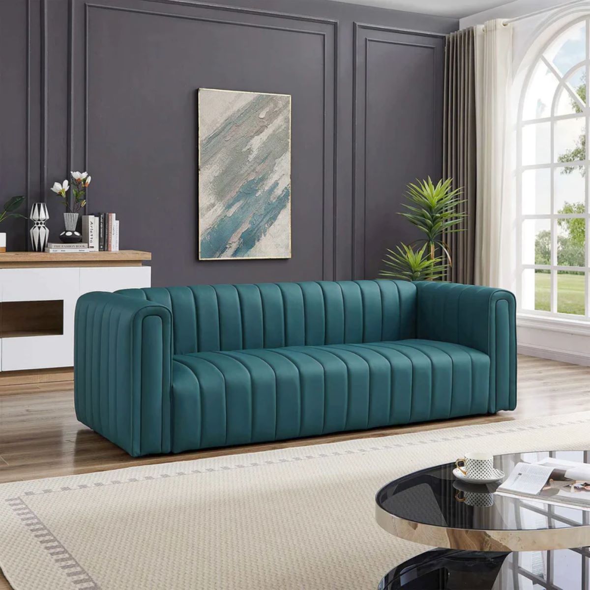 New York Modern: Nelson Leather Sofa