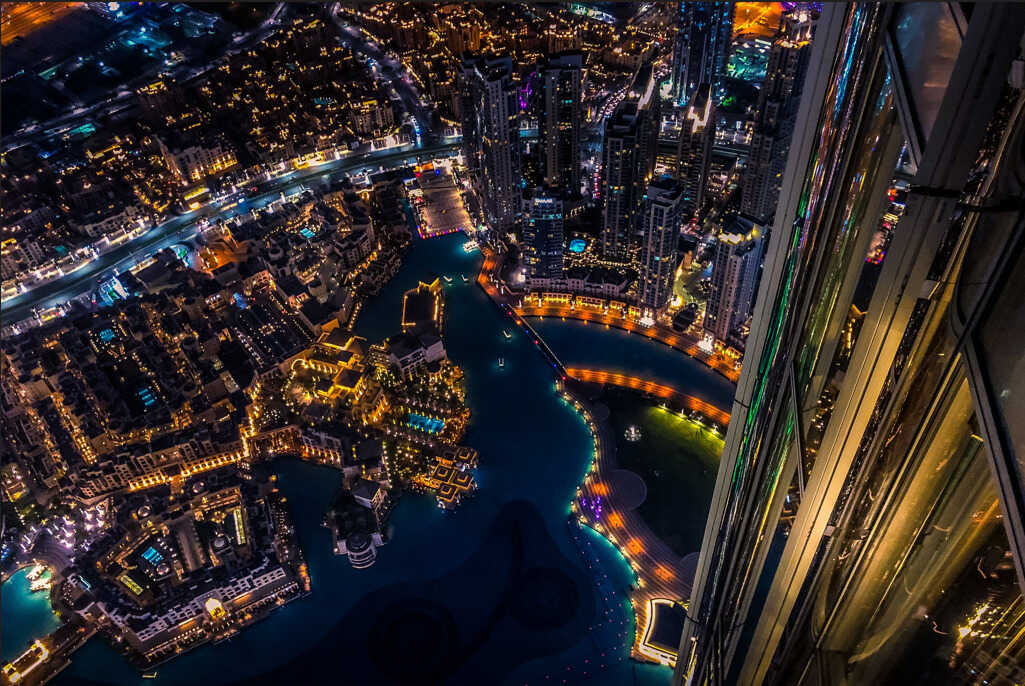 Breathtaking view of the Dubai skyline