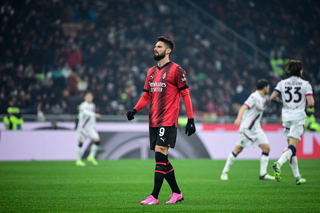 Milan Hòa Bologna 2-2: Olivier Giroud và Theo Hernandez Ghi Điểm âm