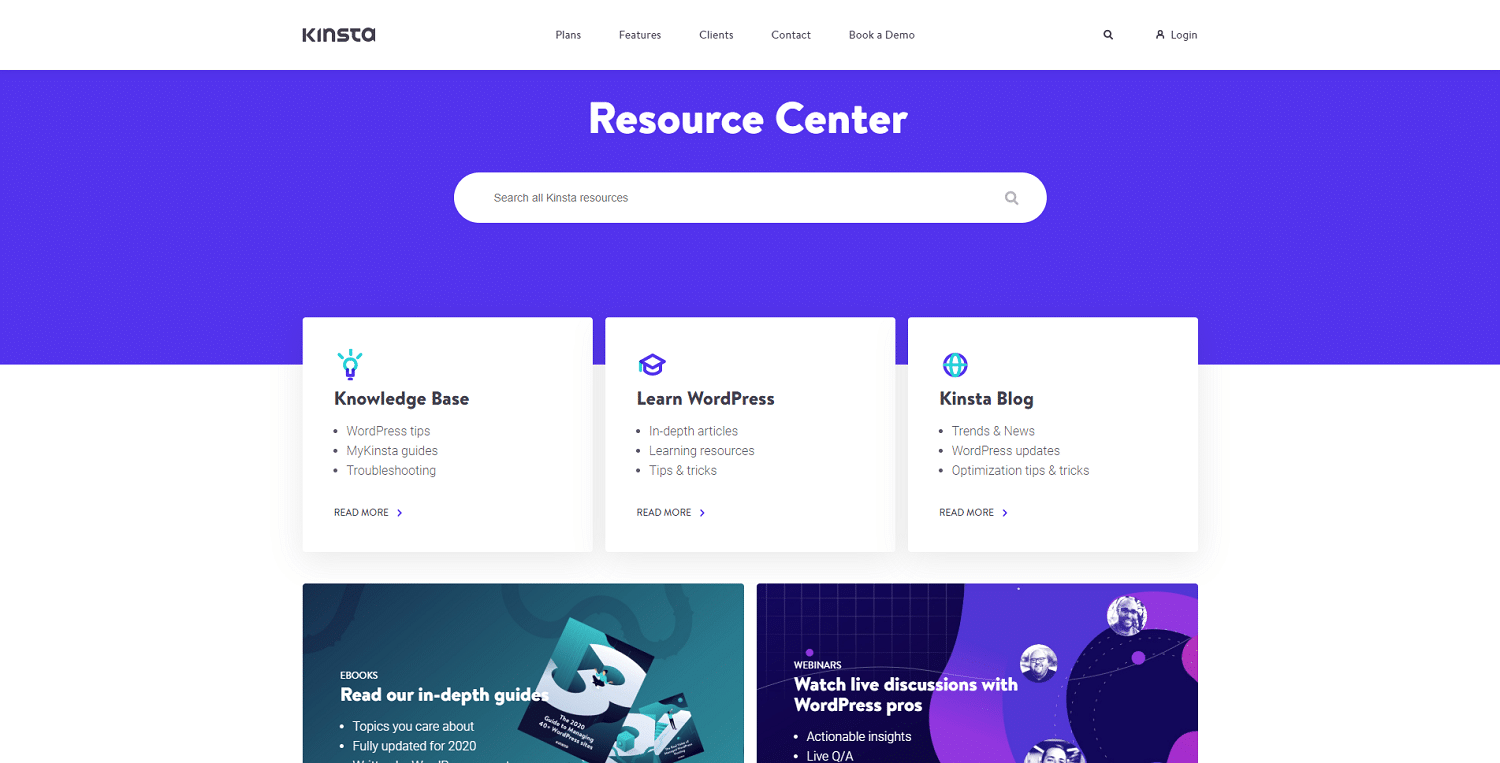 Image file types: kinsta resource center png image