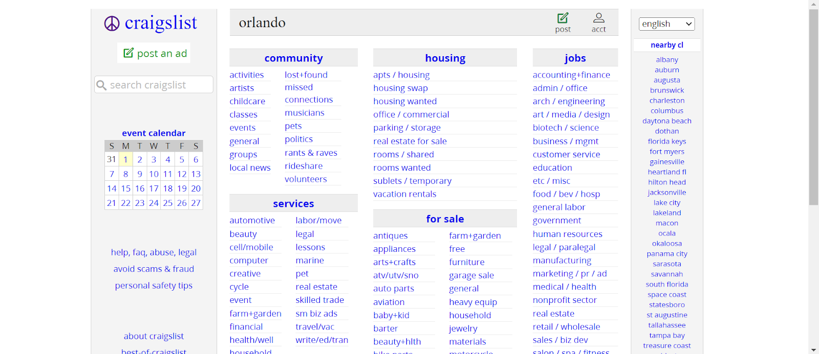 Craigslist Orlando Florida Review: Best For Jobs And Deals In Your Area ...