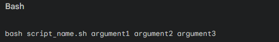 How to pass an arguments to a Bash Script