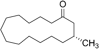 Description: Structural formula of muscone